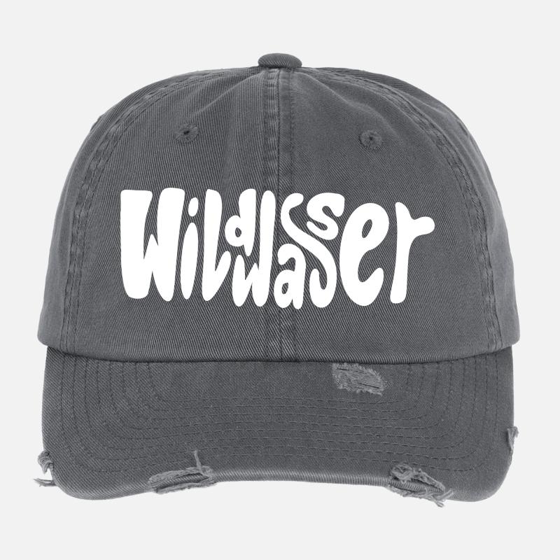 Wildwasser Schriftzug Flexfit Vintage Destroyed Cap
