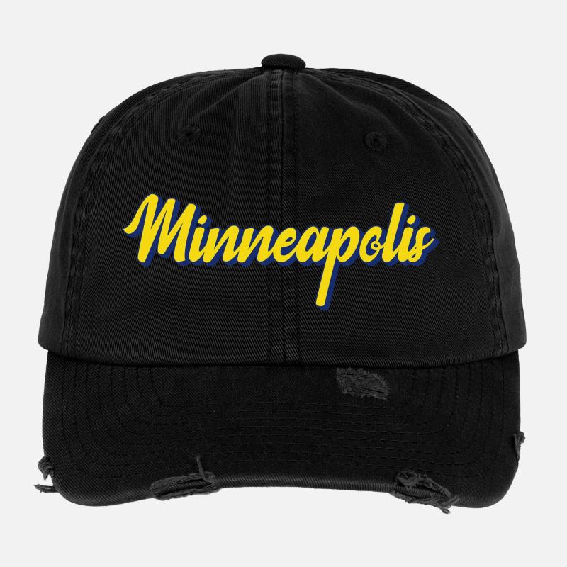 Minneapolis Minnesota Casquette vintage effet usé Flexfit