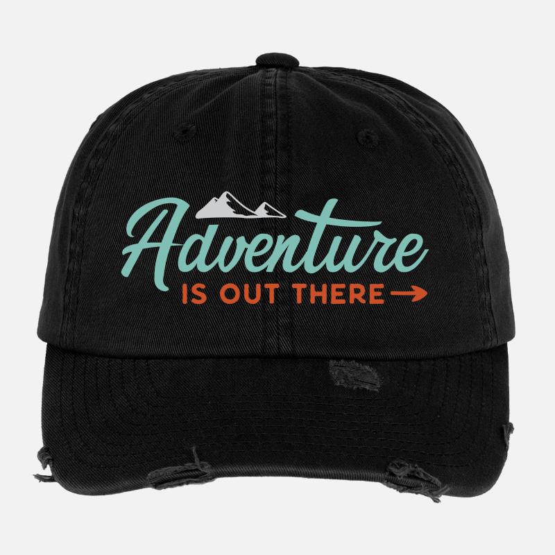 Abenteuer ist da draußen Flexfit Vintage Destroyed Cap