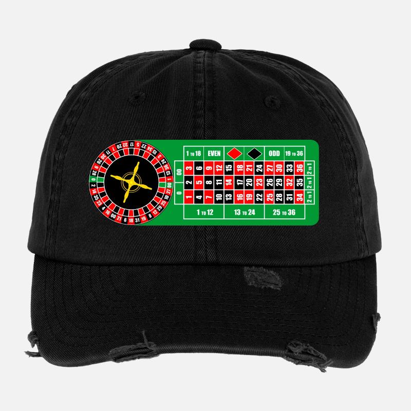 Roulette Casino Flexfit Vintage Destroyed Cap
