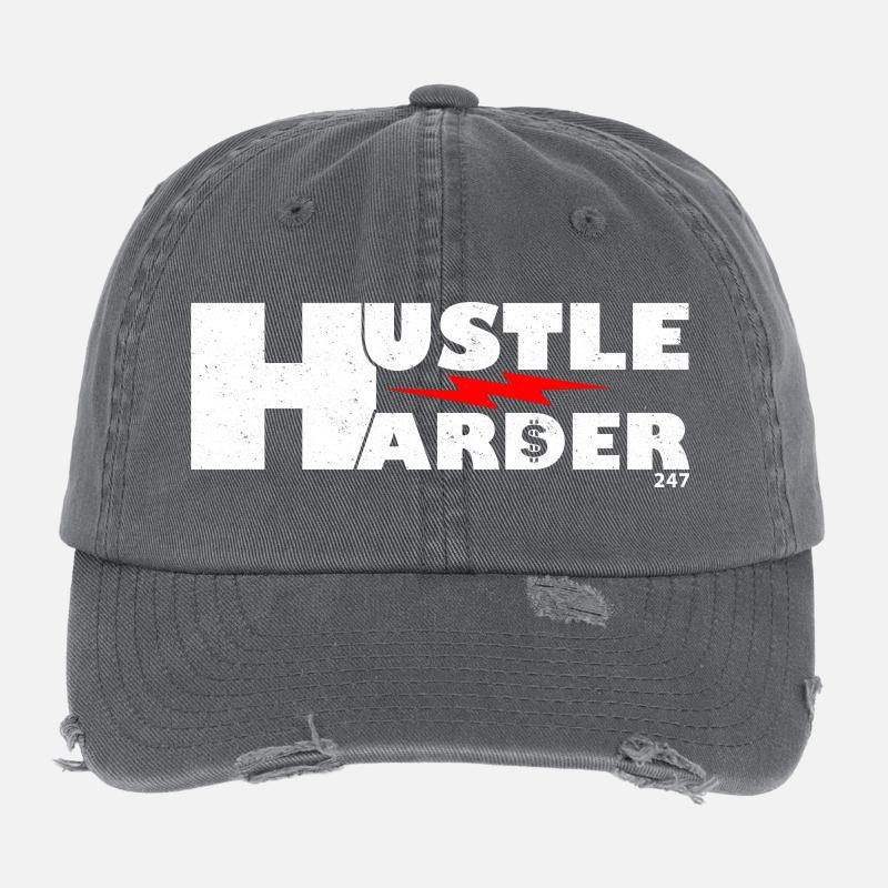 Dynamisches, mutiges Lightning-Grafikdesign Flexfit Vintage Destroyed Cap