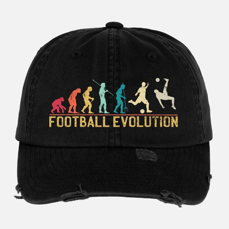 Design der Fußball-Evolution Flexfit Vintage Destroyed Cap