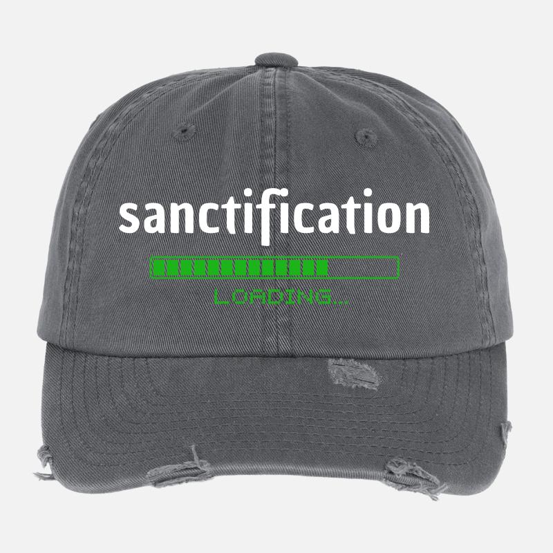 Sanctification - Heiligung - loading - christlich Flexfit Vintage Destroyed Cap