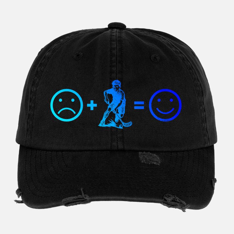 Œuvres modernes de floorball Casquette vintage effet usé Flexfit