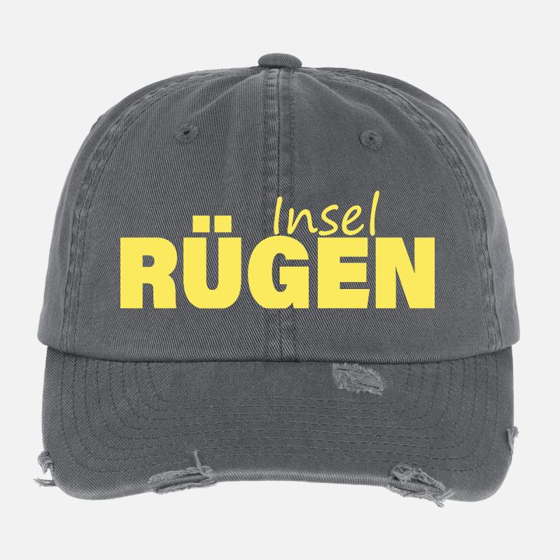 Île de Rügen Casquette vintage effet usé Flexfit
