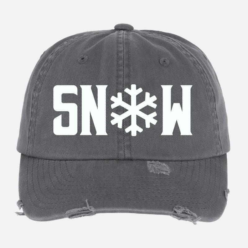 Neige Casquette vintage effet usé Flexfit