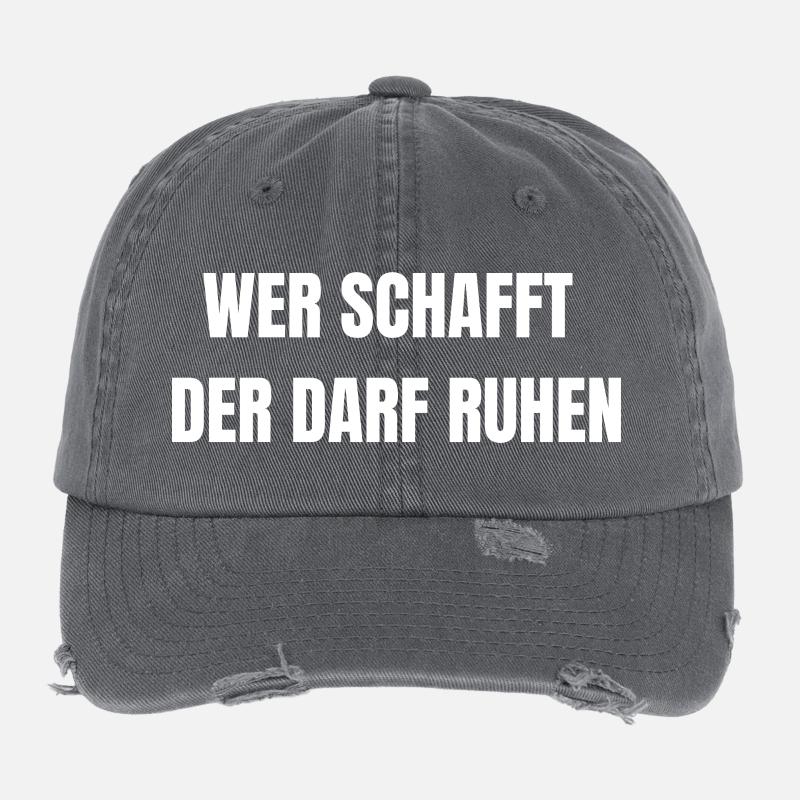 Celui qui crée, repose | Chemise de travail Casquette vintage effet usé Flexfit
