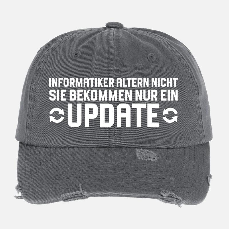 Computer scientists age, not programmers Flexfit Vintage Destroyed Cap