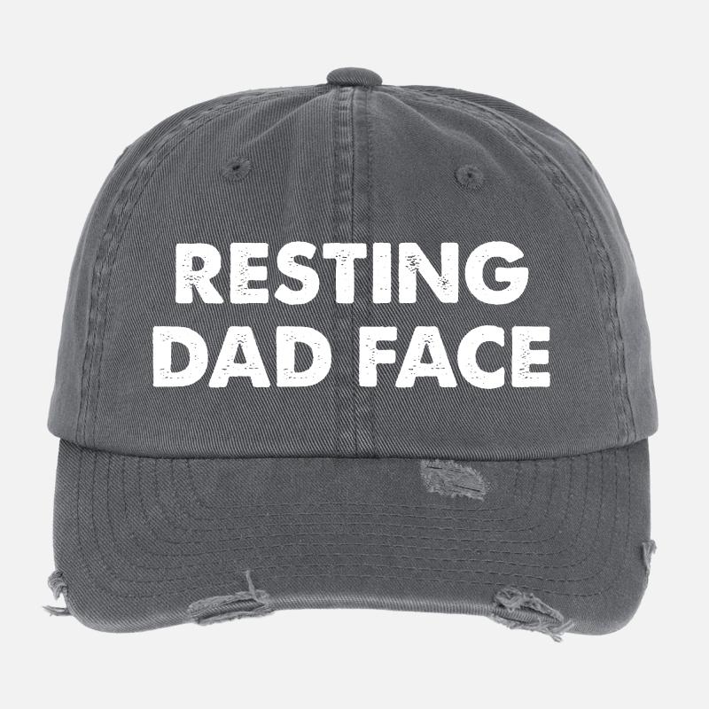 Resting Dad Face Flexfit Vintage Destroyed Cap