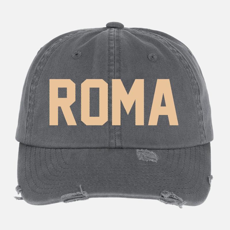 Roma Flexfit Vintage Destroyed Cap