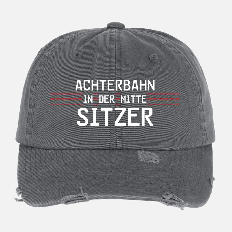 Achterbahnindermittesitzer Flexfit Vintage Destroyed Cap