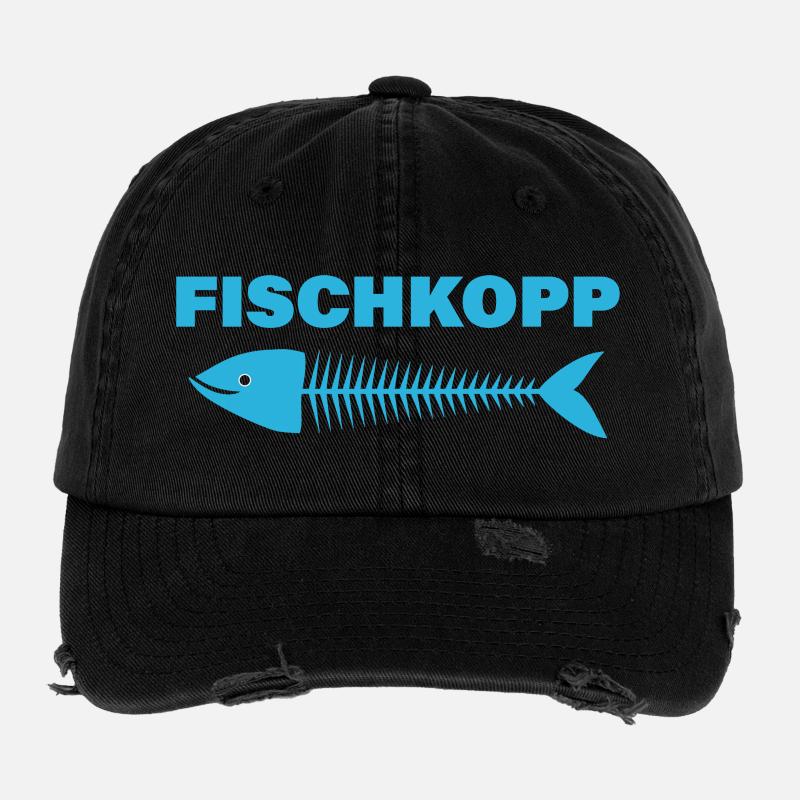 FISCHKOPP Flexfit Vintage Destroyed Cap