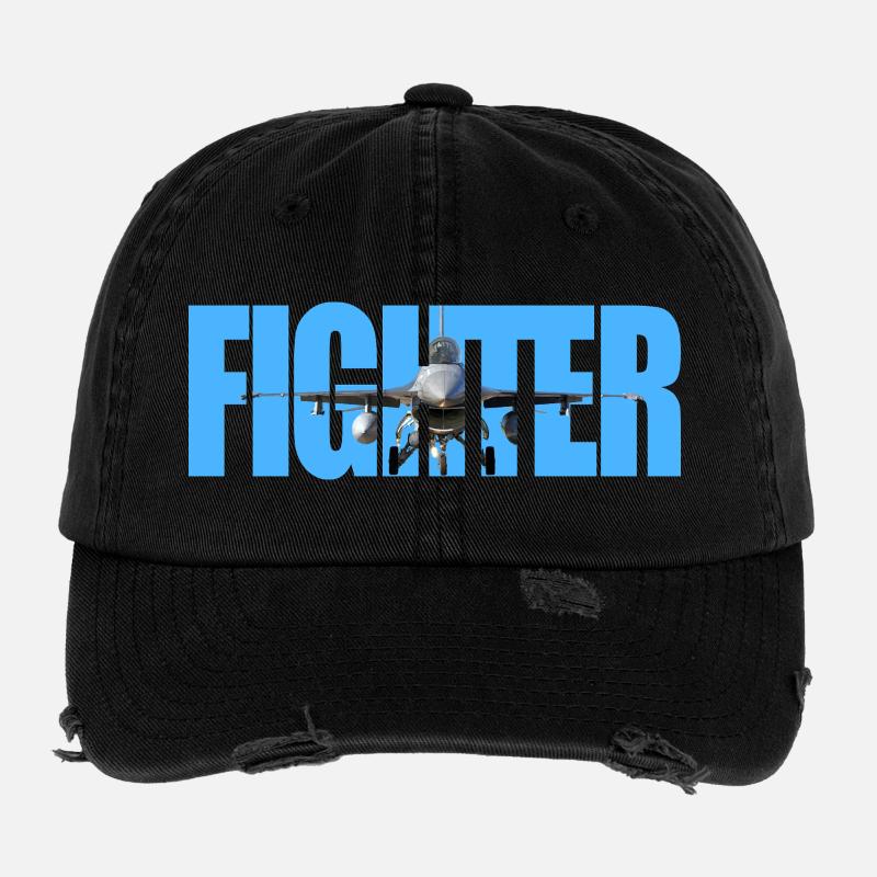 Fighter F-16 Fighting Falcon Flexfit Vintage Destroyed Cap