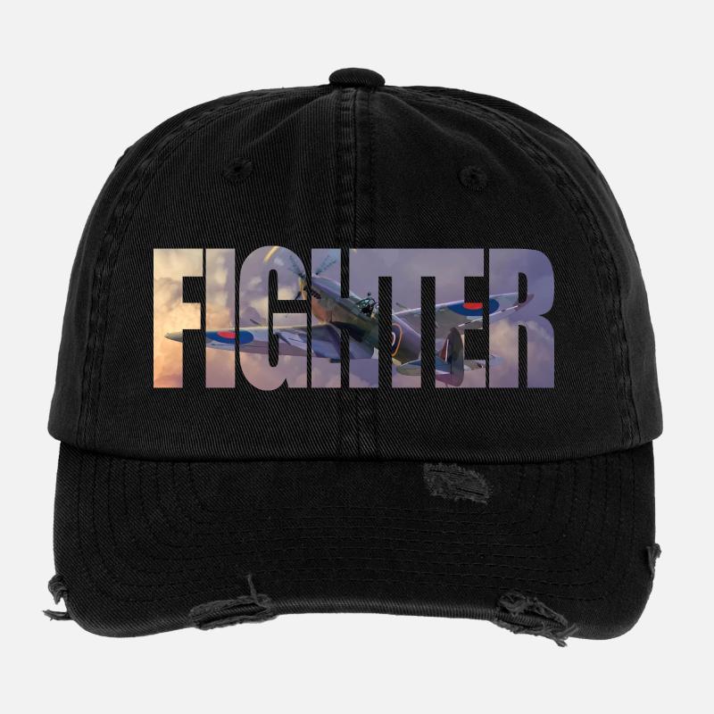 Chasseur Spitfire Casquette vintage effet usé Flexfit