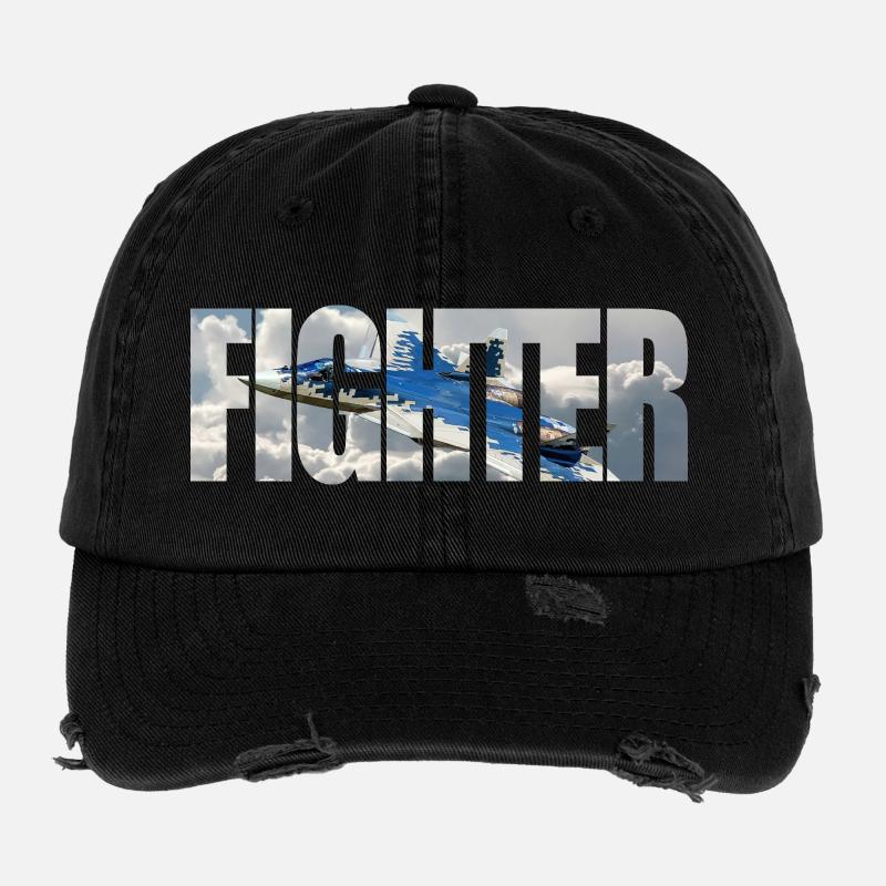 Chasseur Su-57 Casquette vintage effet usé Flexfit