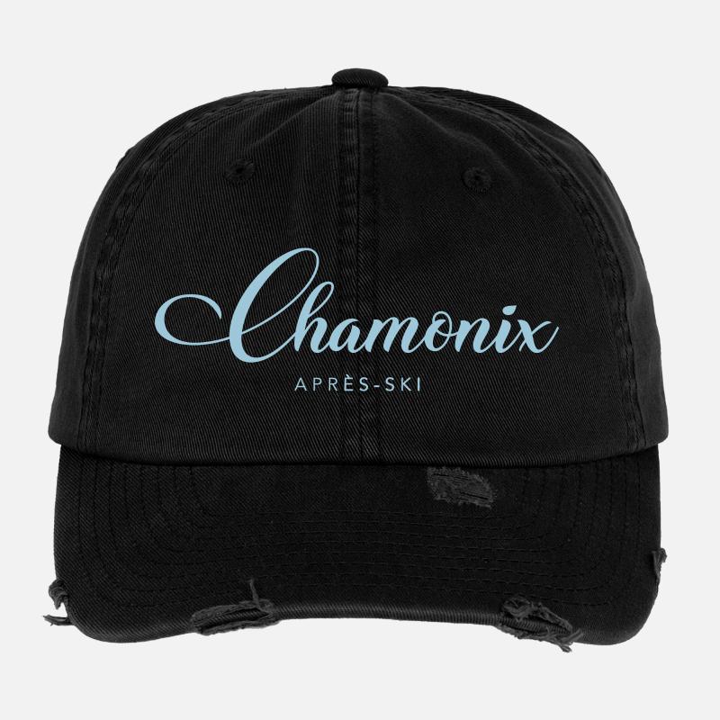 Chamonix Apres Ski Flexfit Vintage Destroyed Cap