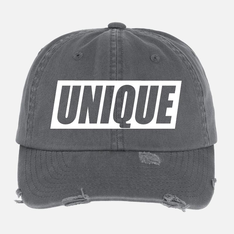 unique, unique, unique valeur de soi unique Casquette vintage effet usé Flexfit