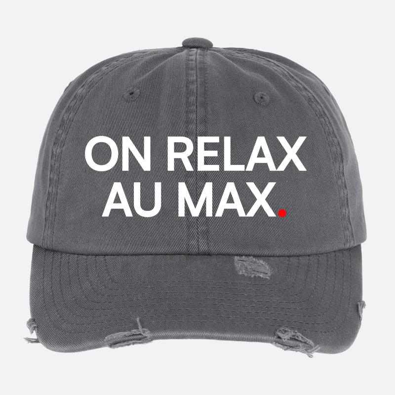 ON RELAX AU MAX. | Mode Vacances Casquette vintage effet usé Flexfit