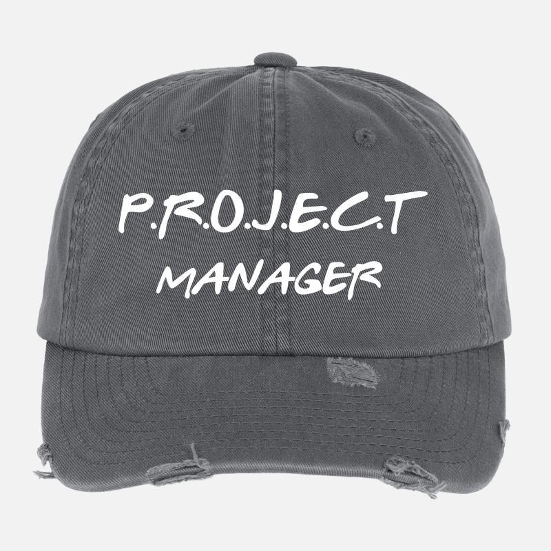 Projektleiter – Chaoskoordinator, Fachkraft Flexfit Vintage Destroyed Cap