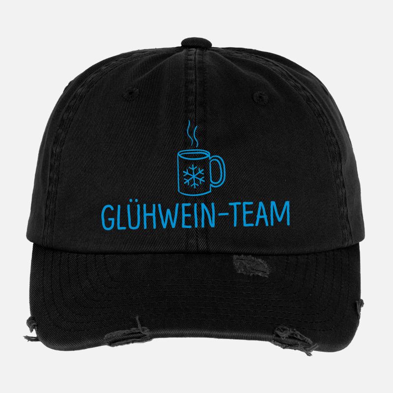 weihnachten glühwein glühweinteam Flexfit Vintage Destroyed Cap
