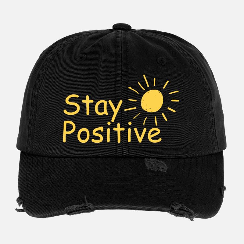 Strahlende Sonne - Stay Positive Flexfit Vintage Destroyed Cap
