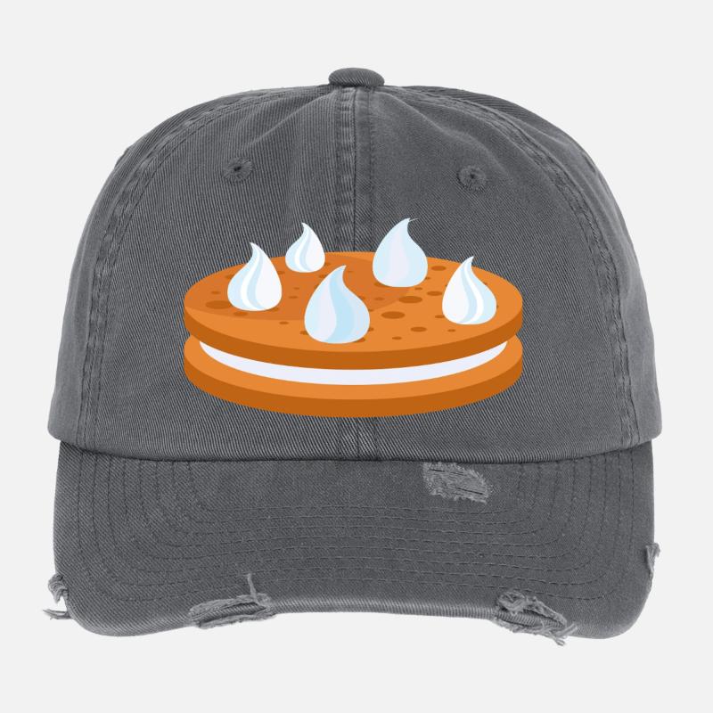 Biscuit, Biscuit, Biscuit à la crème Casquette vintage effet usé Flexfit