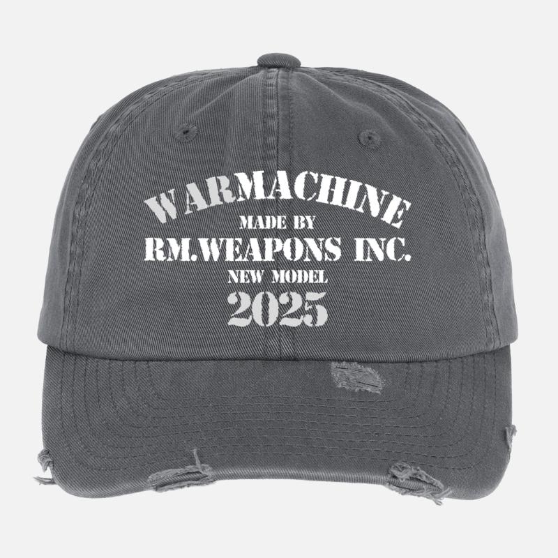 War Machine 2025 Model Flexfit Vintage Destroyed Cap