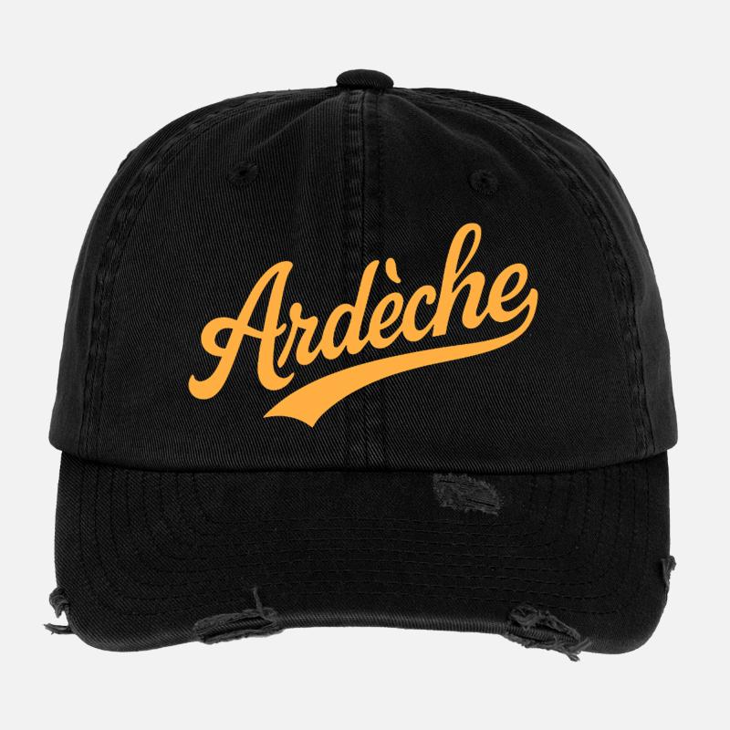 Ardèche lettering Flexfit Vintage Destroyed Cap