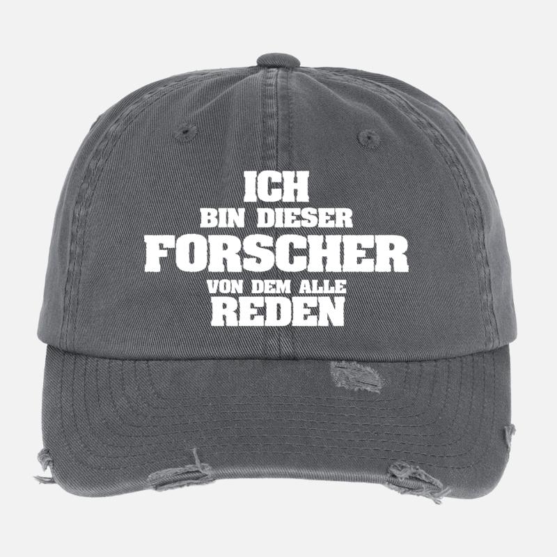 Profession : Chercheur Casquette vintage effet usé Flexfit