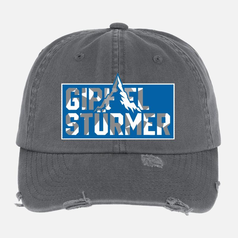 Gipfel Sturmer Bergtop Logo Flexfit Vintage Destroyed Cap