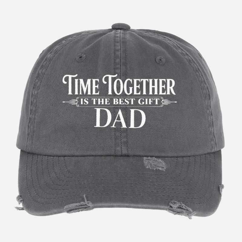 Time Together: Best Gift for Dad Flexfit Vintage Destroyed Cap