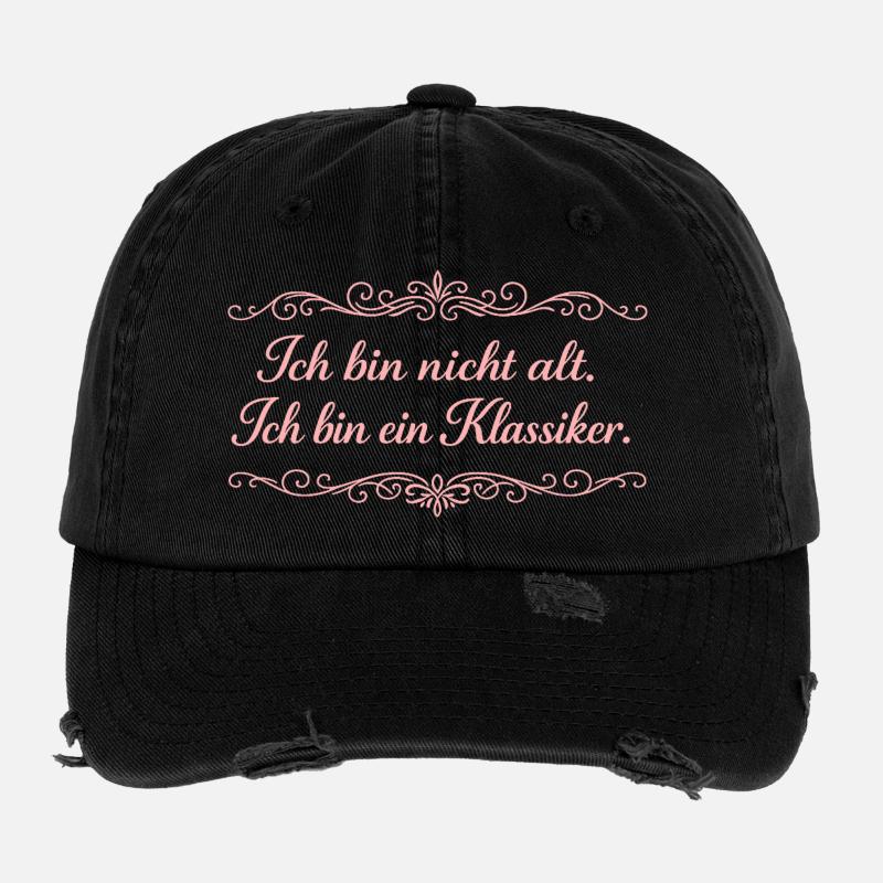 Ich bin nicht alt – Ein Klassiker Flexfit Vintage Destroyed Cap