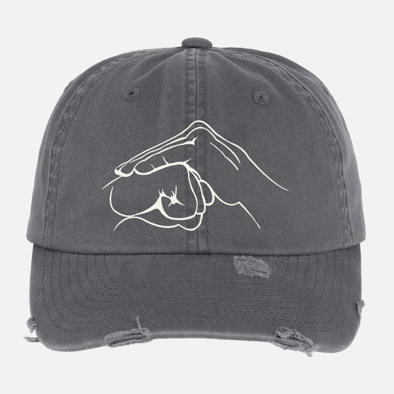 Hände Faust Flexfit Vintage Destroyed Cap