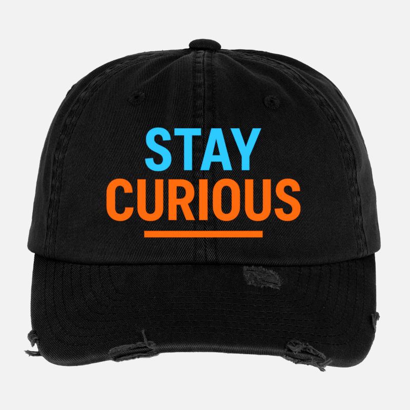 Stay Curious Flexfit Vintage Destroyed Cap