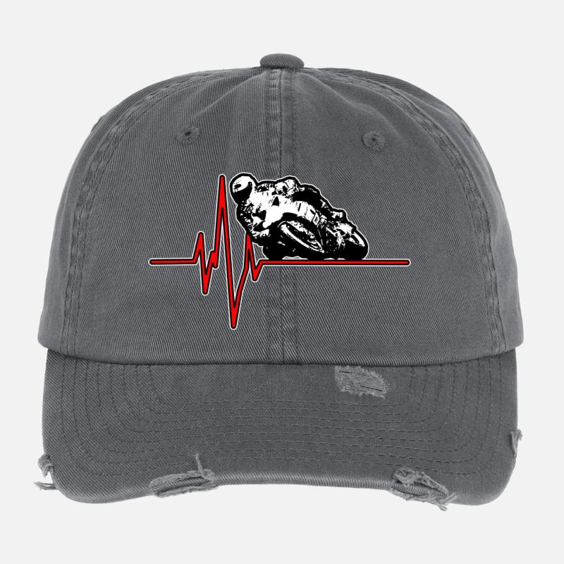 Motorrad Puls 1 Flexfit Vintage Destroyed Cap