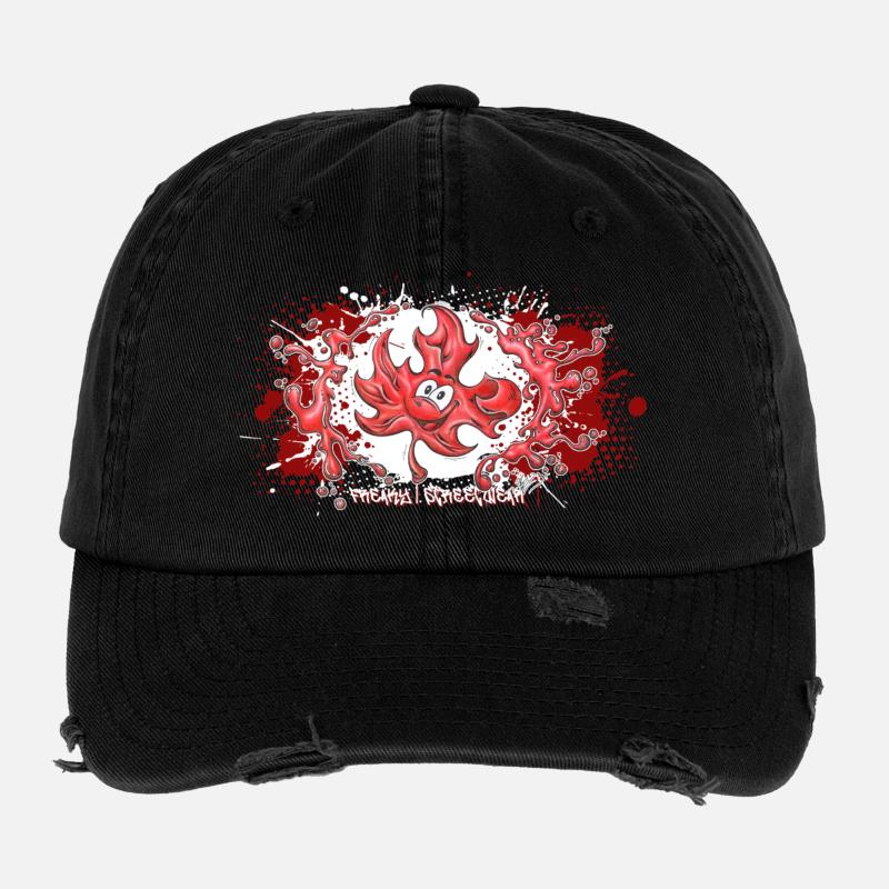canada love Flexfit Vintage Destroyed Cap