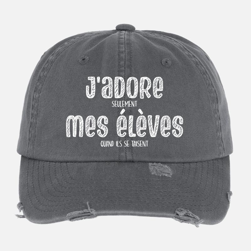 École Humour Prof Enseignant Casquette vintage effet usé Flexfit