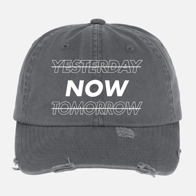 NOW! Yesterday. Tomorrow Flexfit Vintage Destroyed Cap