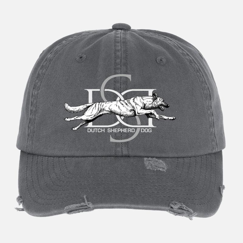 Dutchie - Holländischer Schäferhund Flexfit Vintage Destroyed Cap