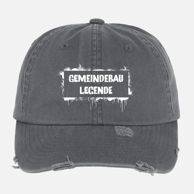 Municipal housing legend – Viennese dialect cult Flexfit Vintage Destroyed Cap