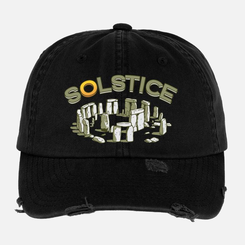 Litha Pagan: Sommersonnenwende, Mittsommer, Mittsommer, Mittsommer. Flexfit Vintage Destroyed Cap