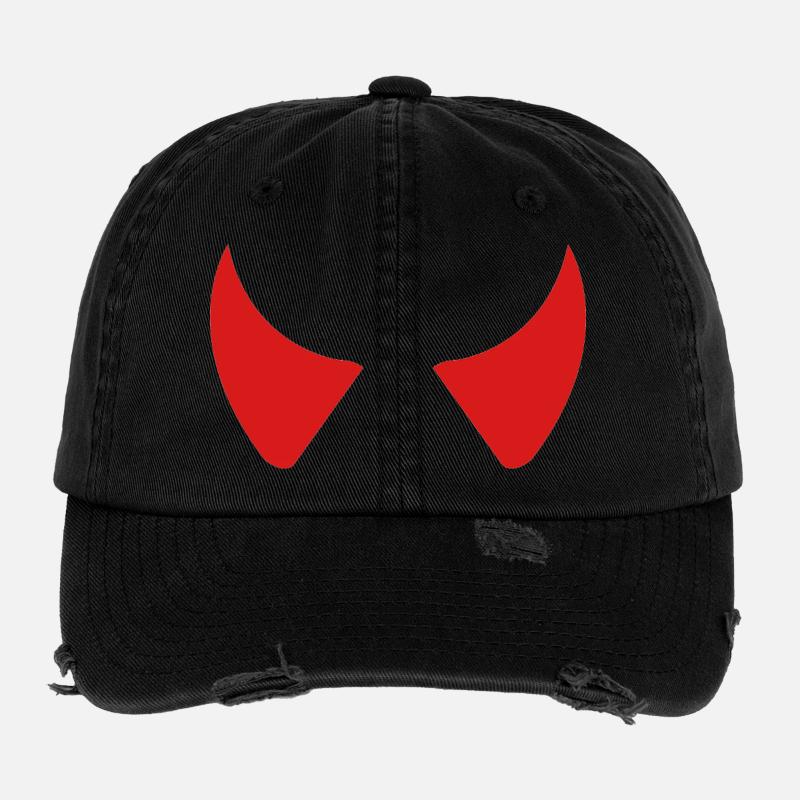 Cornes du Diable Casquette vintage effet usé Flexfit