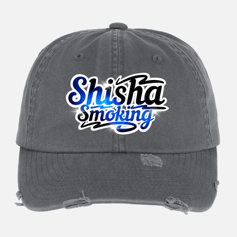 Shisha smoking Flexfit Vintage Destroyed Cap