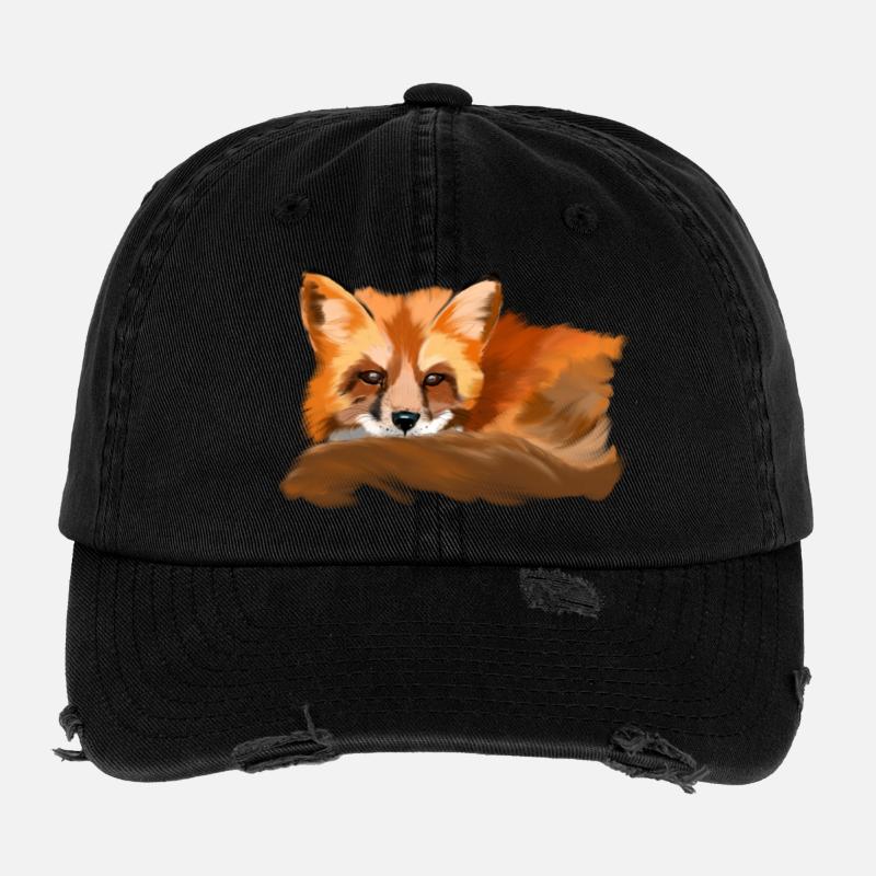 fox Flexfit Vintage Destroyed Cap
