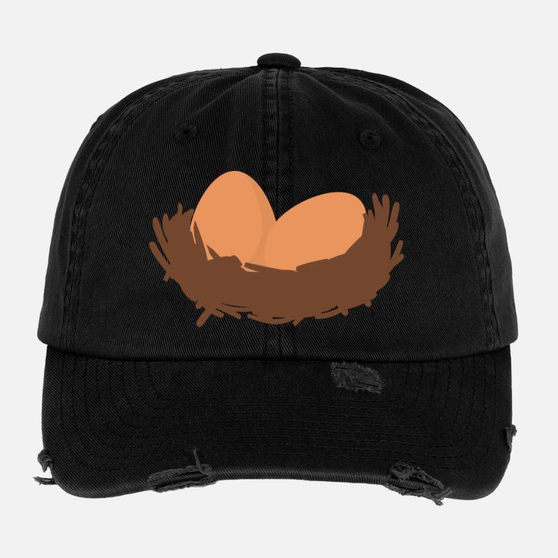 Eier Nest Egg Easter Flexfit Vintage Destroyed Cap