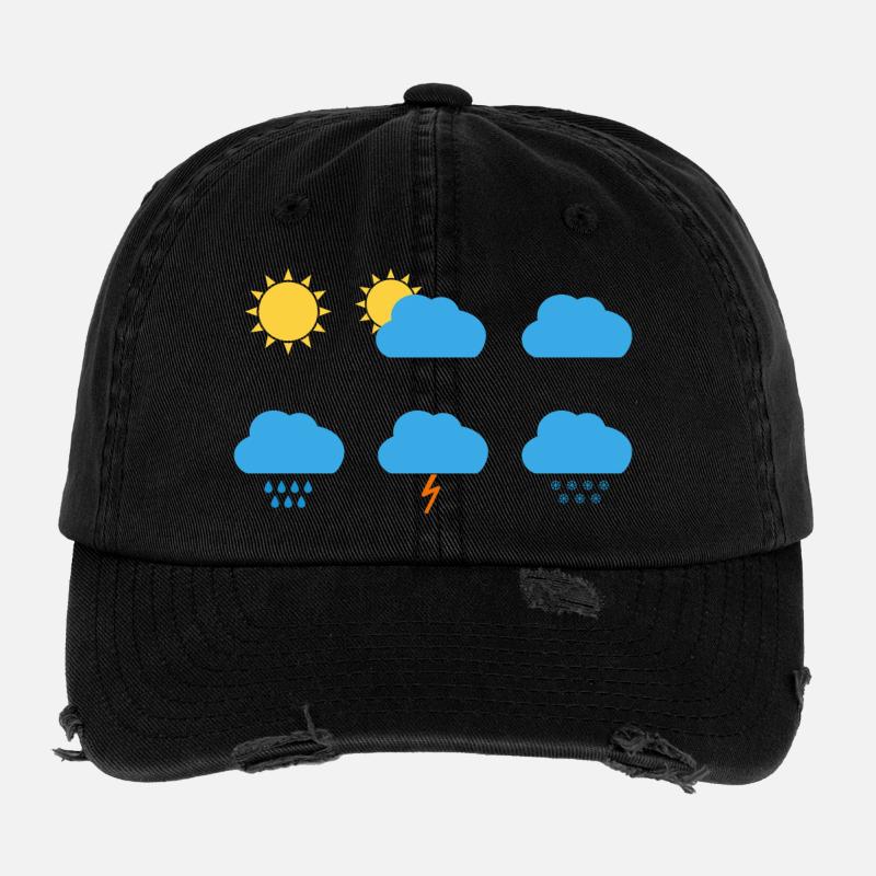 Wettersymbole Flexfit Vintage Destroyed Cap