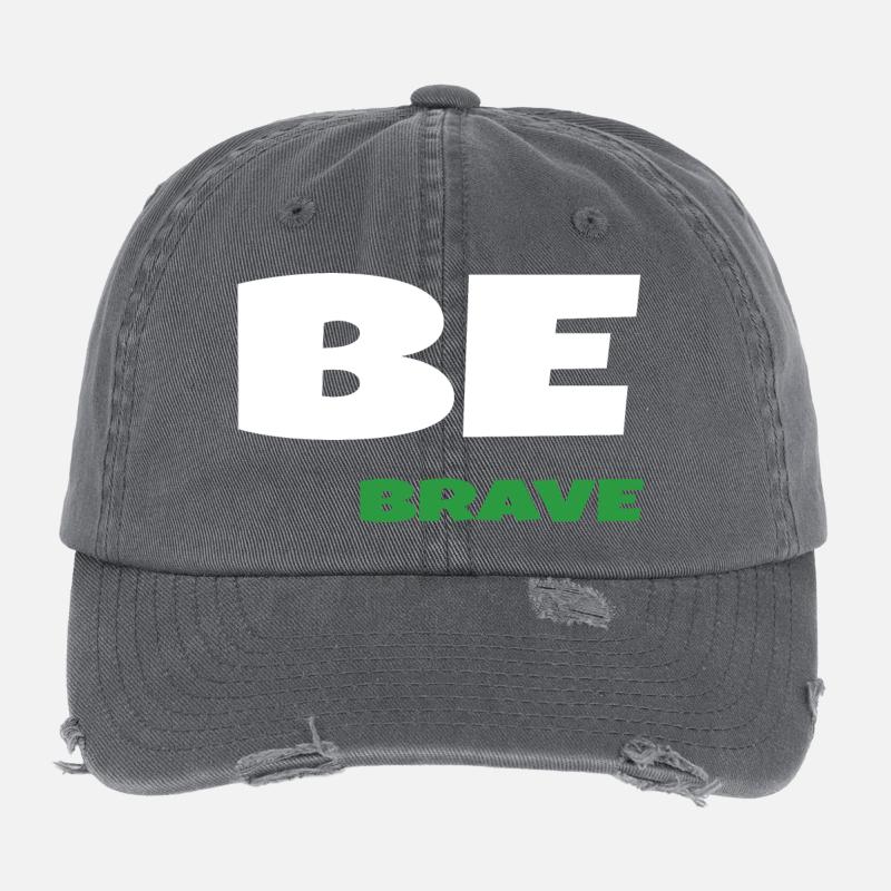 Be Brave Flexfit Vintage Destroyed Cap