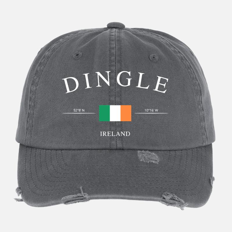 Dingle Ireland – Holiday Souvenir &amp; Gift Flexfit Vintage Destroyed Cap