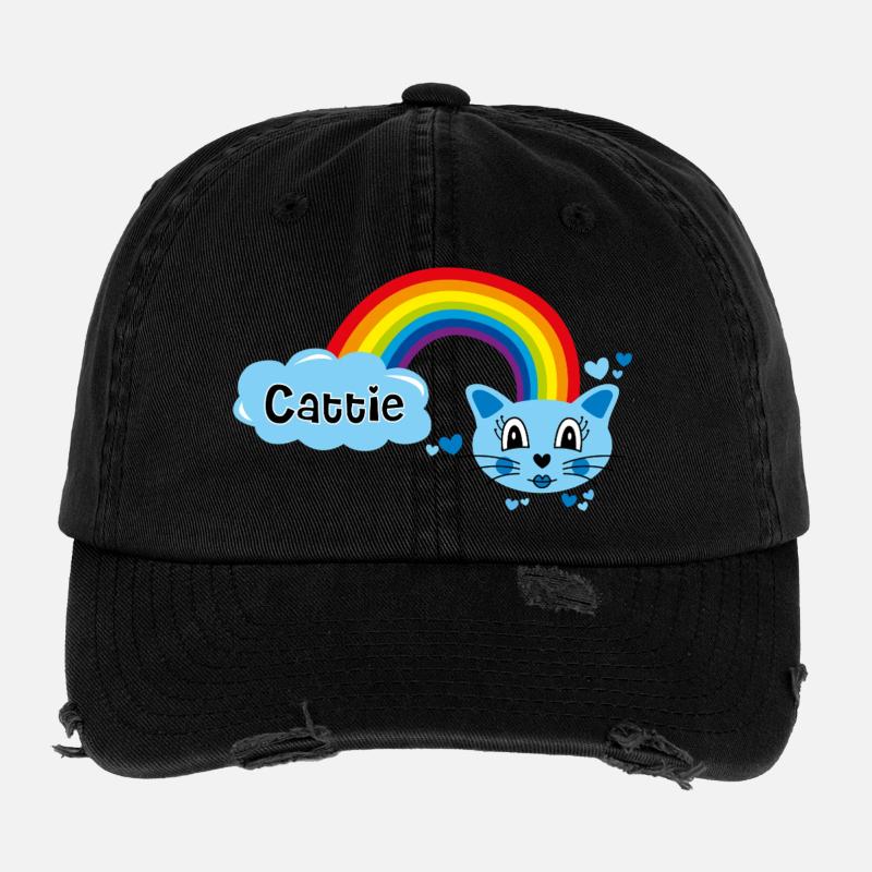 Cattie süß von Helfspawn Flexfit Vintage Destroyed Cap