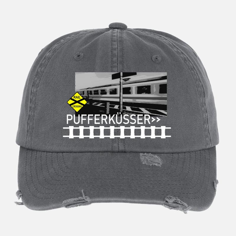 PUFFERKÜSSER Flexfit Vintage Destroyed Cap